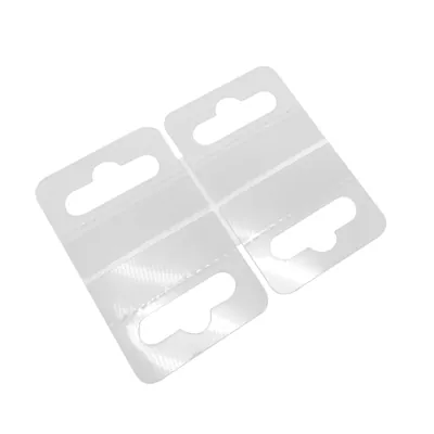 Crochet de suspension auto-adhésif PVC transparent 42 x 35 mm, paquet de 100 - Sacs rabats adhésifs-2