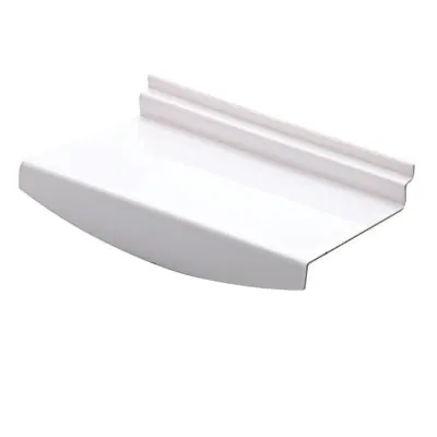 Tablette plexi blanche pour panneau rainuré avec rebord 24 x 12 x 4 cm - Tablette droite - Lot de 5 - Tablettes pour panneaux rainurés