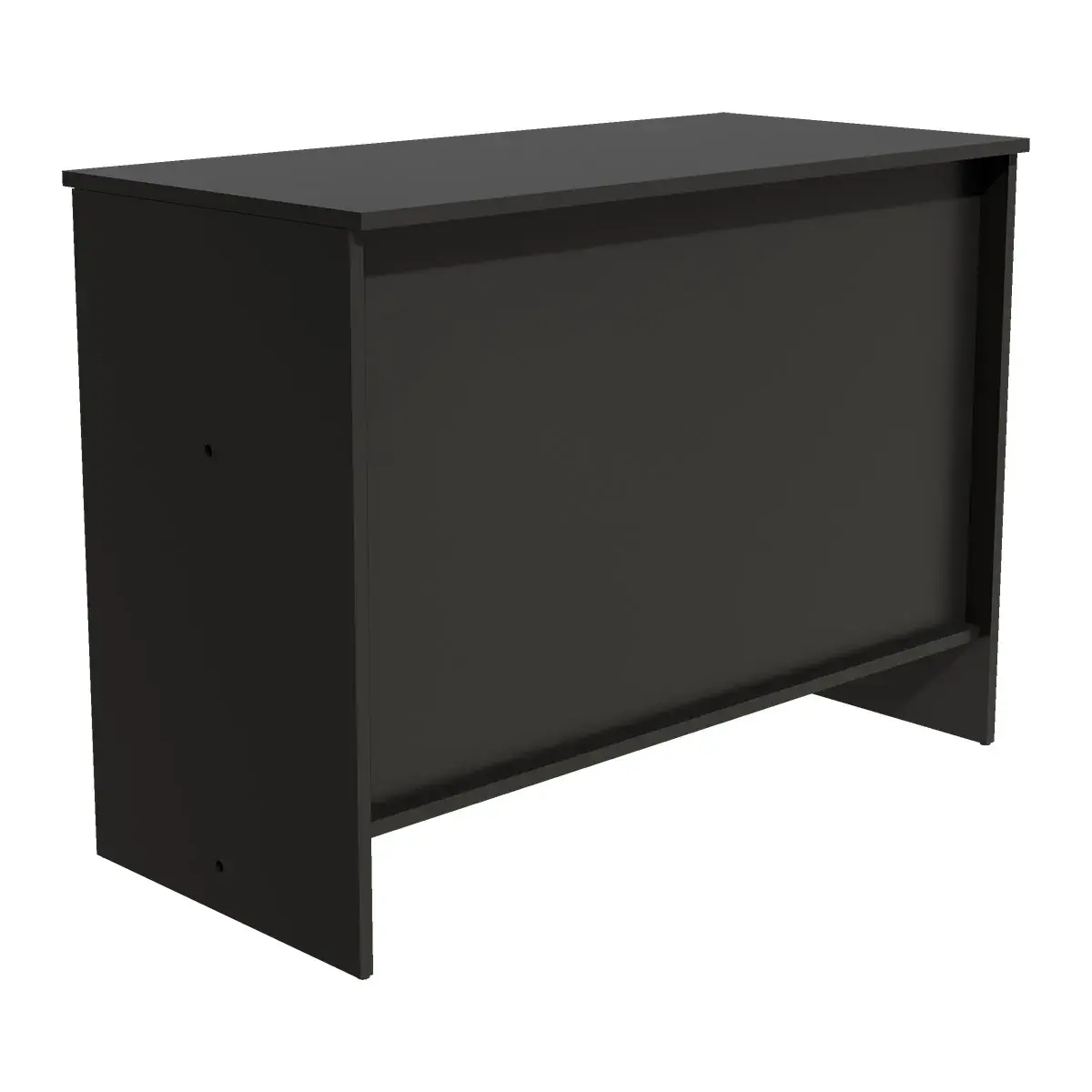 Comptoir d'accueil noir mat 1204 x 570 x 870 mm bois mélaminé - Comptoirs One