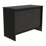 Comptoir d'accueil noir mat 1204 x 570 x 870 mm bois mélaminé - Comptoirs One