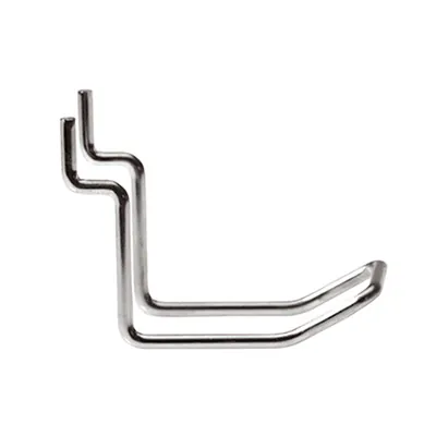 Broche double pour panneau rainuré ø 3 mm x L 5 cm - Tige double - Zinc - Lot de 20 - Broches doubles pour panneaux rainurés