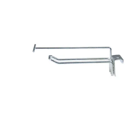 Broche double pour barre de charge avec tige porte-étiquette ø 4 mm x L 20 cm - Tige double - Zinc - Lot de 10 - Broches pour barre de charge