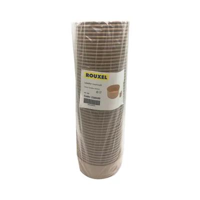 Saladier carton rond brun 750 ml ø 15 x 6 cm - Bol kraft - Bol salade - Lot de 50 - Boîtes salade, Bols salade-2
