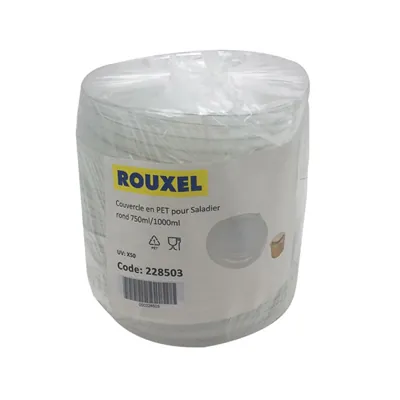 Couvercle pour saladier rond transparent ø 15 cm PET - Couvercle bol salade - Lot de 50 - Boîtes salade, Bols salade-2