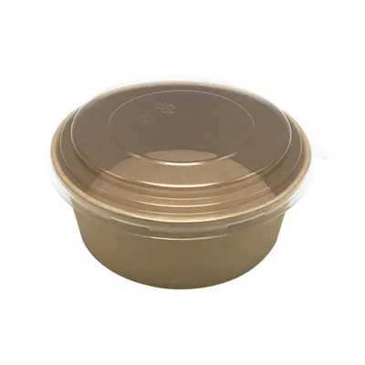 Couvercle pour saladier rond transparent ø 15 cm PET - Couvercle bol salade - Lot de 50 - Boîtes salade, Bols salade-3