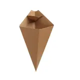 Cornet de frites carton kraft 13,5 x 22,5 cm - Pochette frites - Lot de 100