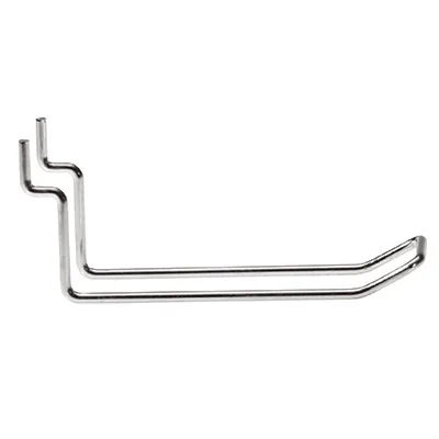 Broche double pour panneau rainuré ø 3 mm x L 10 cm - Tige double - Zinc - Lot de 20 - Broches doubles pour panneaux rainurés