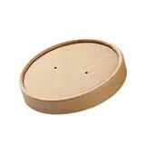 Couvercle carton pour pot à soupe ø 97 x H 17 mm - Couvercle pour pot carton - Brun - Lot de 25 - Pots à soupe, Boîtes à pâtes