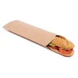 Etui sandwich carton kraft double ouverture 30,5 x 11,8 x 4 cm - Etui wrap carton - Lot de 50 - Emballage snacking