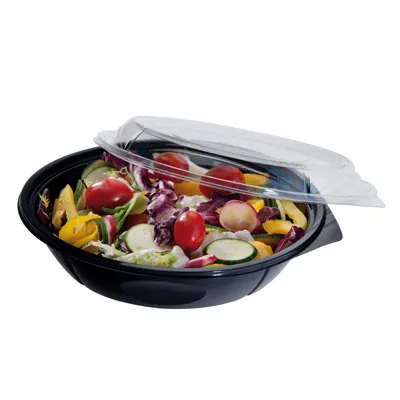 Couvercle plastique pour bol salade rond ø 21,5 x 2,5 cm - Lot de 150 - Boîtes salade, Bols salade-3