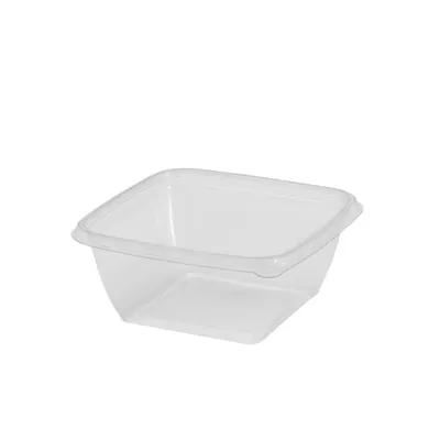 Barquette sans couvercle 250 ml 12,5 x 12,5 x 3,8 cm - Barquette plastique - Lot de 50 - Barquettes plastique