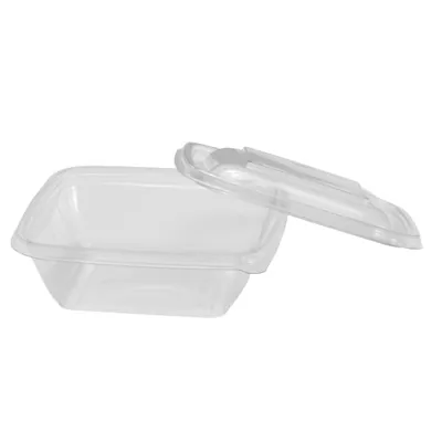 Barquette sans couvercle 250 ml 12,5 x 12,5 x 3,8 cm - Barquette plastique - Lot de 50 - Barquettes plastique-2