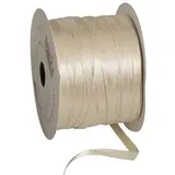 Ruban satin écru double face 6 mm x 91 m - Rubans tissu, Cordons