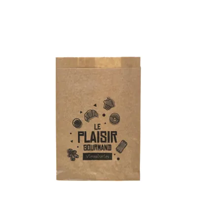 Sac croissant papier kraft brun 12 x 5 x 20 cm Le plaisir gourmand - Sachet viennoiserie - Lot de 1000 - Sacs croissants, Sachets viennoiseries