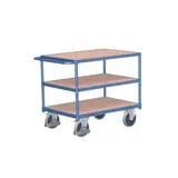 Chariot plateau 3 surfaces force 250 kg 116 x 62,5 x 82 cm - Servante d'atelier 3 plateaux - Chariot de manutention - Chariots de manutention
