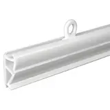 Profil porte-affiche 1200 mm blanc + 2 crochets – Profil clip à suspendre – Lot de 5