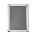 Cadre clic clac aluminium - Cadre clipsable - A4 - gris - angles arrondis - Cadres clic clac, Cadres de porte
