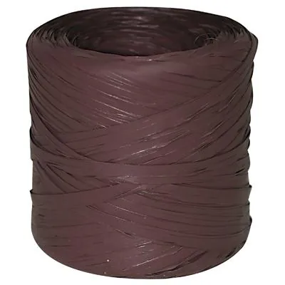 Raphia synthétique chocolat 200 m - Raphias