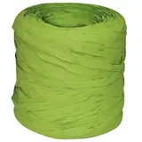 Raphia synthétique vert anis 200m