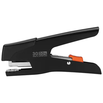 Pince-agrafeuse sans effort 30 feuilles 24/6 et 26/6 Deli – Noir - Agrafage-2