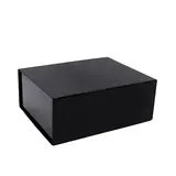 Boîtes aimantées - noir brillant - L 27 x P 21 x H 10,5 cm - par 5 - Boites aimantées