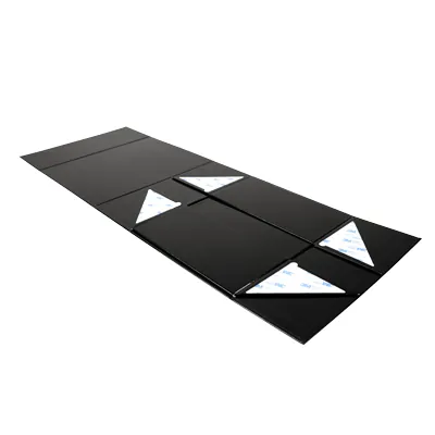 Boîtes aimantées - noir brillant - L 27 x P 21 x H 10,5 cm - par 5 - Boites aimantées-3