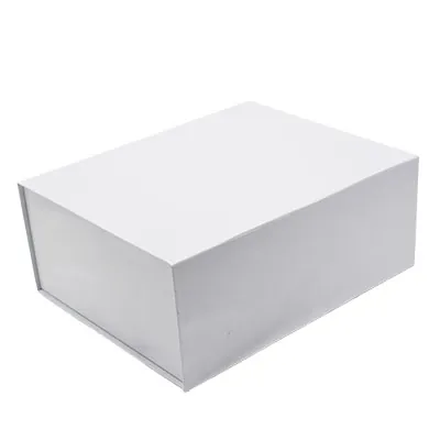 Boîtes aimantées - blanc brillant - 31 x 25 x H 12,5 cm - par 5 - Boites aimantées