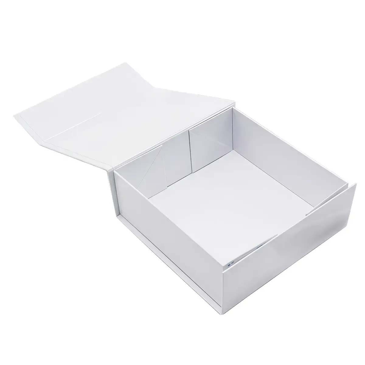 Boîtes aimantées - blanc brillant - 16 x 16 x H 6 cm - par 5 - Boites aimantées-2