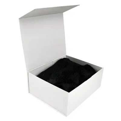Boîtes aimantées - blanc brillant - 16 x 16 x H 6 cm - par 5 - Boites aimantées-5