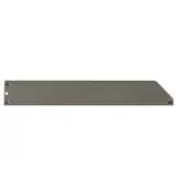 Séparateur pour tablette métallique 37 x 5,5 cm - Séparateur rayonnage - Diviseur tôle - Gris - Ligne Store gris métallisé pas de 25 mm