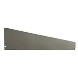 Séparateur pour tablette métallique 37 x 15 cm - Séparateur rayonnage - Diviseur tôle - Gris