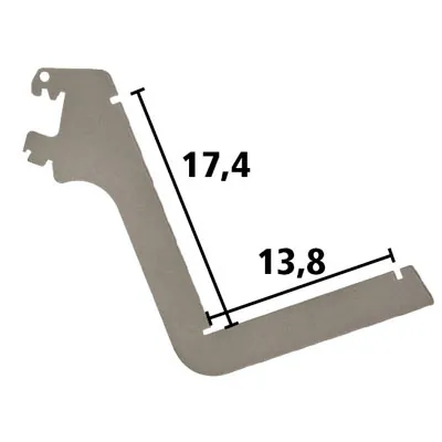 Console pour tablette magazines - Ligne Store gris métallisé pas de 50 mm-3
