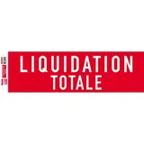 Affiche Liquidation Totale rouge / blanc 80 x 25 cm 170g/m² - Affiches Destockage / Liquidation