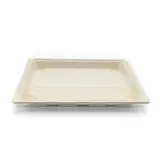 Boîte sushis avec couvercle transparent 23 x 14 x 4,8 cm fibre végétale - Plat sushis - Sushis box - Lot de 50 - Emballage snacking