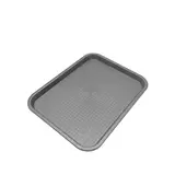 Plateau fast food plastique 35 x 27 x 2 cm - Plateau self service - Plateau de service - Noir - Plateaux de service, Plats jetables