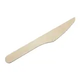 Couteau en bois 16,5 cm - Couvert en bois - Paquet de 100
