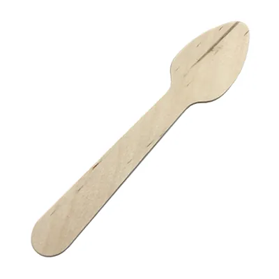 Cuillère en bois 11 cm - Couvert en bois - Paquet de 100 - Couverts jetables, Couverts bois
