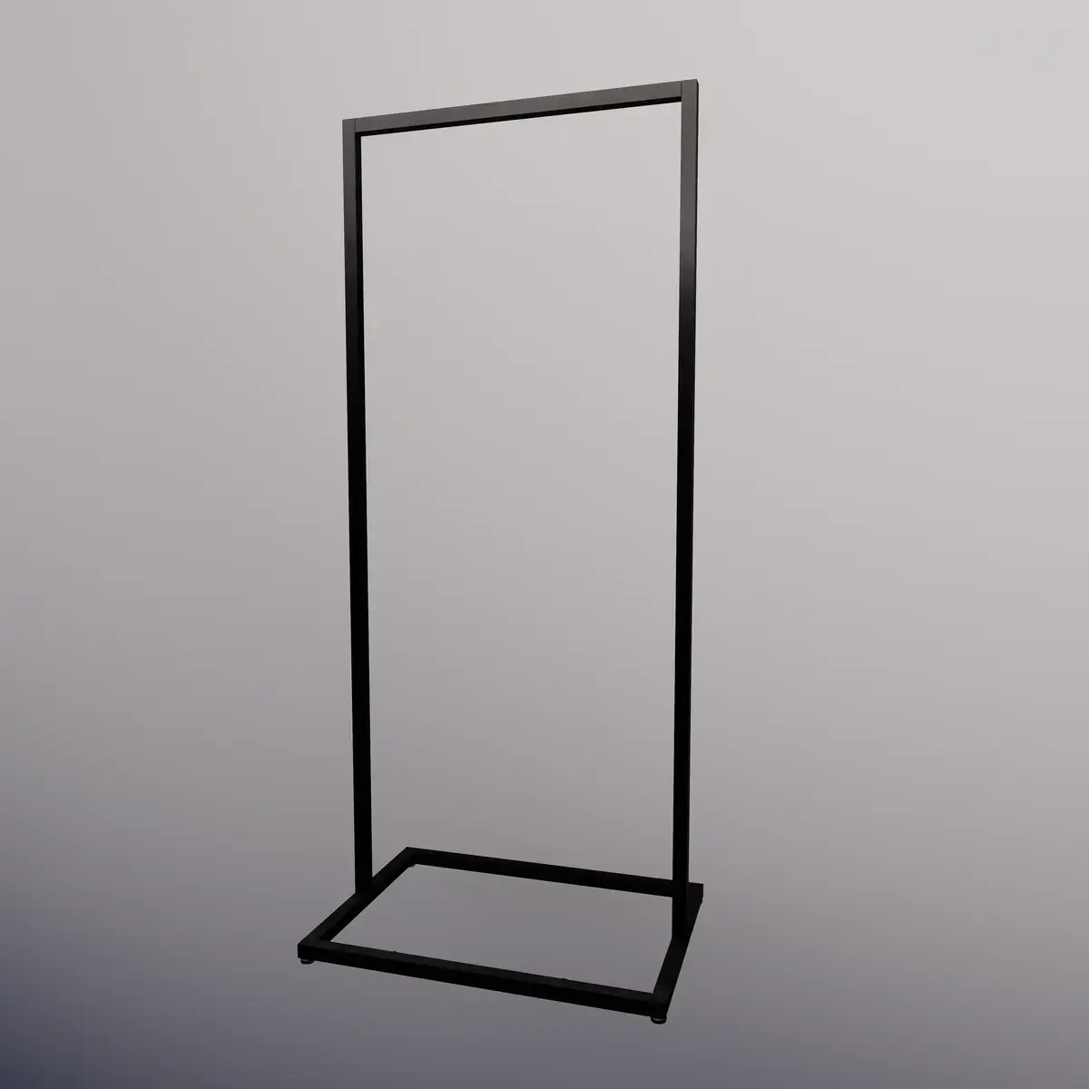 Portant avec socle - Ligne Square 25 noir-3
