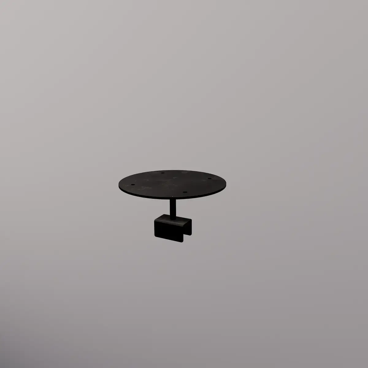 Support tablette rond - Ligne Square 25 noir
