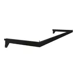 Barre de penderie 100 x 31 cm section 30 x 15 mm ép. 1,5 mm bords arrondis - Guidon de penderie - Noir - Ligne Square 25 noir