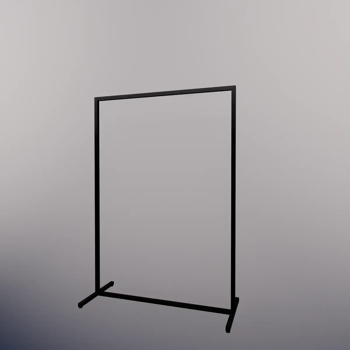 Portant vêtements métal noir Square 25 – L105xP45xH150cm - Ligne Square 25 noir-3