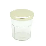 Bocal en verre 324ml avec couvercle or ø82mm – Paquet de 6 - Bouteilles et pots cylindriques