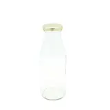 Bouteille en verre 500ml avec couvercle or ø48/71mm – Paquet de 6 - Bouteilles et pots cylindriques
