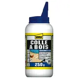 Colle à bois résistante à l'eau intérieur / extérieur UHU D3 – Flacon de 250g - Dévidoirs, adhésifs, colles