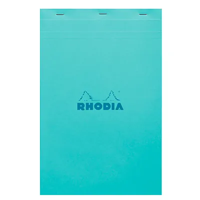 Bloc note agrafé Rhodia Reflets Pastel N°19 5/5 - 80 feuillets - 31,2 x 20,4 cm - Blocs notes, Cahiers