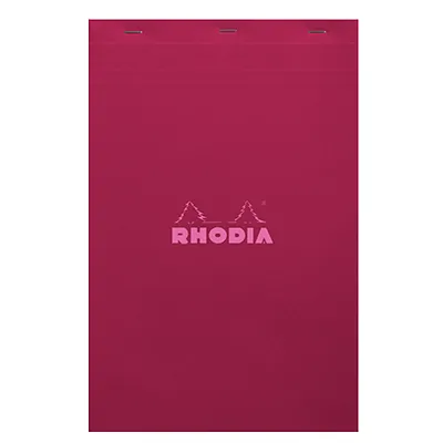 Bloc note agrafé Rhodia Reflets Pastel N°19 5/5 - 80 feuillets - 31,2 x 20,4 cm - Cahiers et blocs notes-2