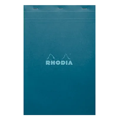 Bloc note agrafé Rhodia Reflets Pastel N°19 5/5 - 80 feuillets - 31,2 x 20,4 cm - Cahiers et blocs notes-3