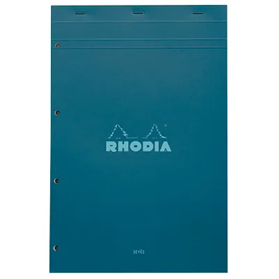 Bloc note agrafé Rhodia Reflets Pastel N°20 Séyès - 80 feuillets - 31,8 x 20,2 cm - Cahiers et blocs notes-2