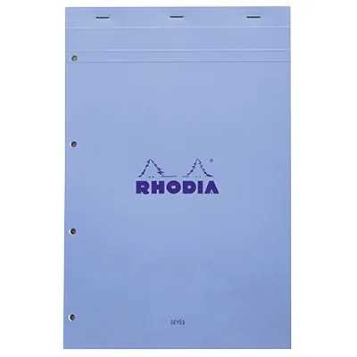 Bloc note agrafé Rhodia Reflets Pastel N°20 Séyès - 80 feuillets - 31,8 x 20,2 cm - Cahiers et blocs notes-3