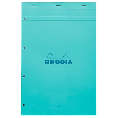 Bloc note agrafé Rhodia Reflets Pastel N°20 Séyès - 80 feuillets - 31,8 x 20,2 cm - Cahiers et blocs notes-6